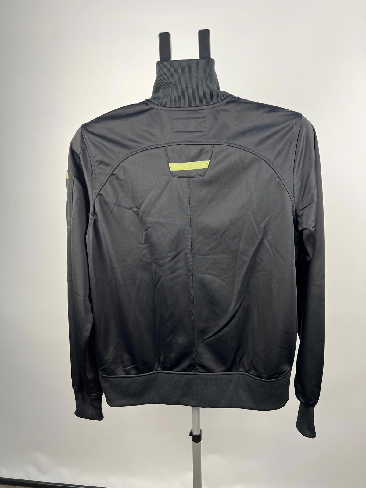 Five Four Men's Track Jacket Small Black Full Zip Mock Neck Polyester