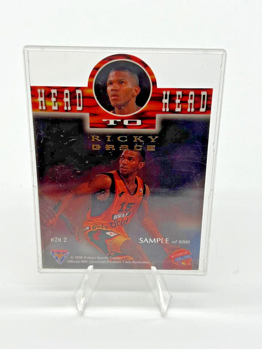 1995 Futera NBL Head to Head Darryl Mcdonald Signed Sample