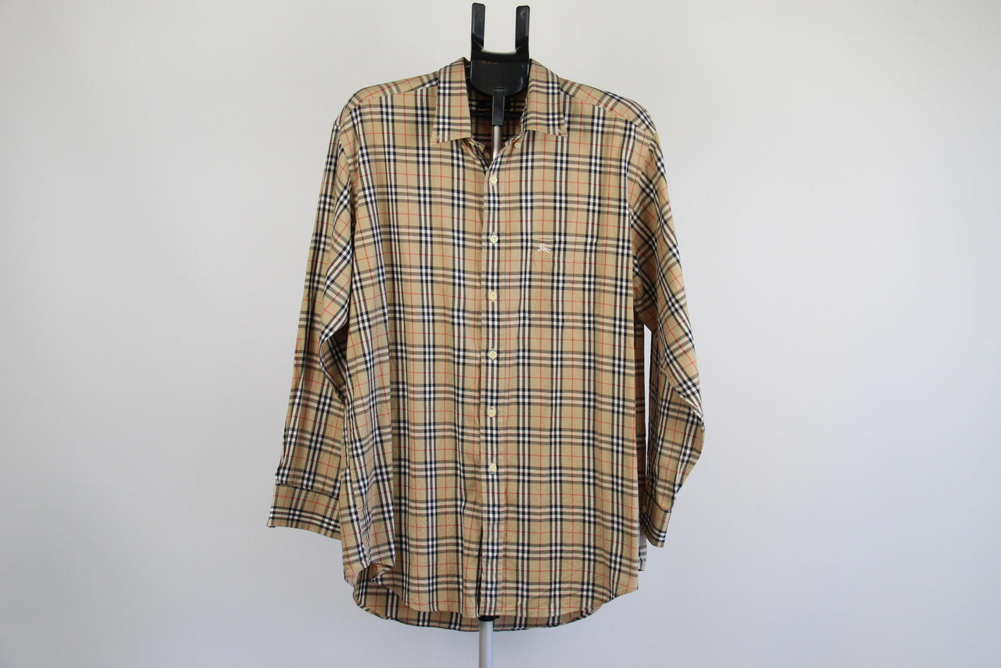 Burberry London Men’s Classic Nova Check Long Sleeve Shirt – Size XL