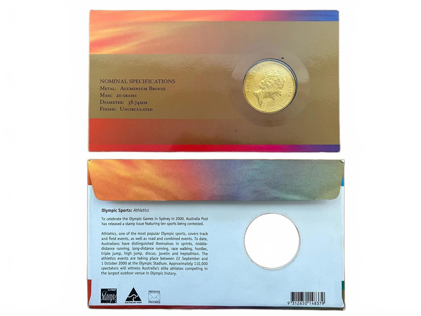 Sydney 2000 Olympic Athletics Gold Coin PNC