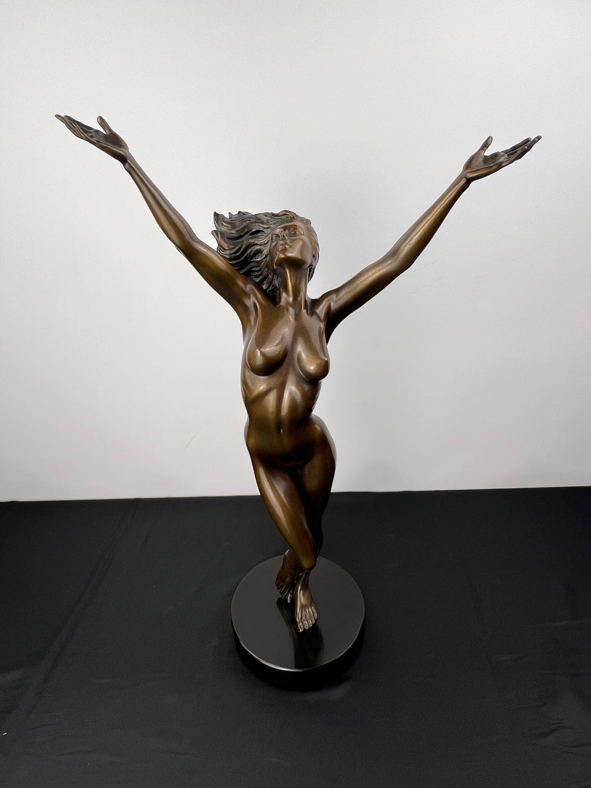 Genuine 'Gratitude' Bronze Sculpture by Danielle Anjou