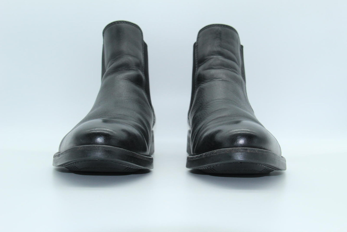 Lottusse Mens Chelsea Leather Boots Size 7 (L6607)