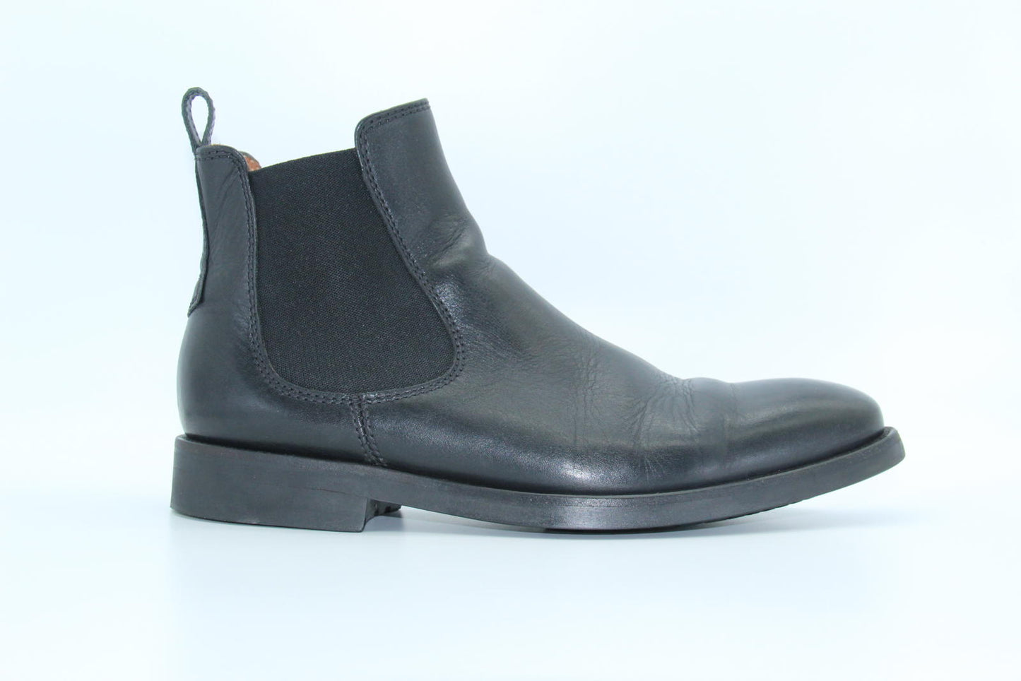 Lottusse Mens Chelsea Leather Boots Size 7 (L6607)