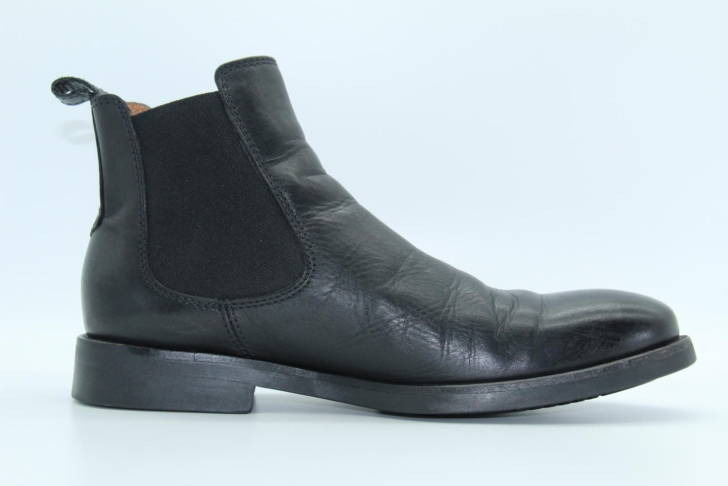Lottusse Mens Chelsea Leather Boots Size 7 (L6607)