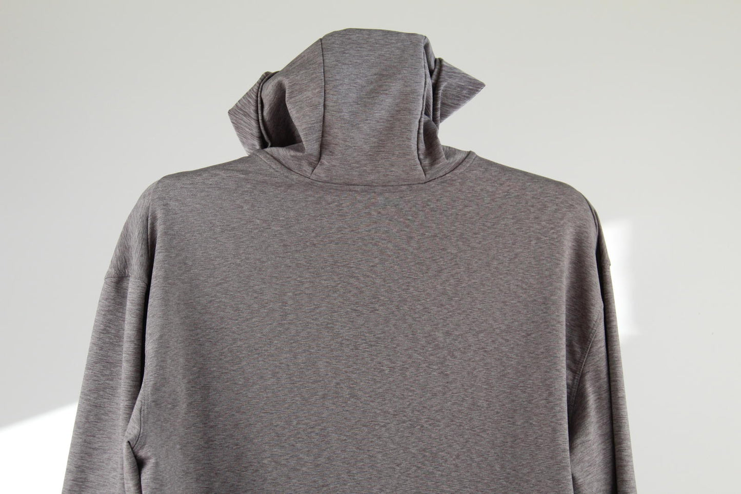 Nike Dri-FIT Full Zip Hoodie Men's Large Grey Marle Sweatshirt Gym Track Jacket