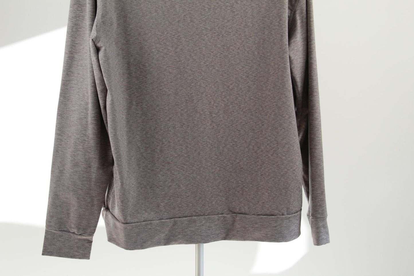 Nike Dri-FIT Full Zip Hoodie Men's Large Grey Marle Sweatshirt Gym Track Jacket