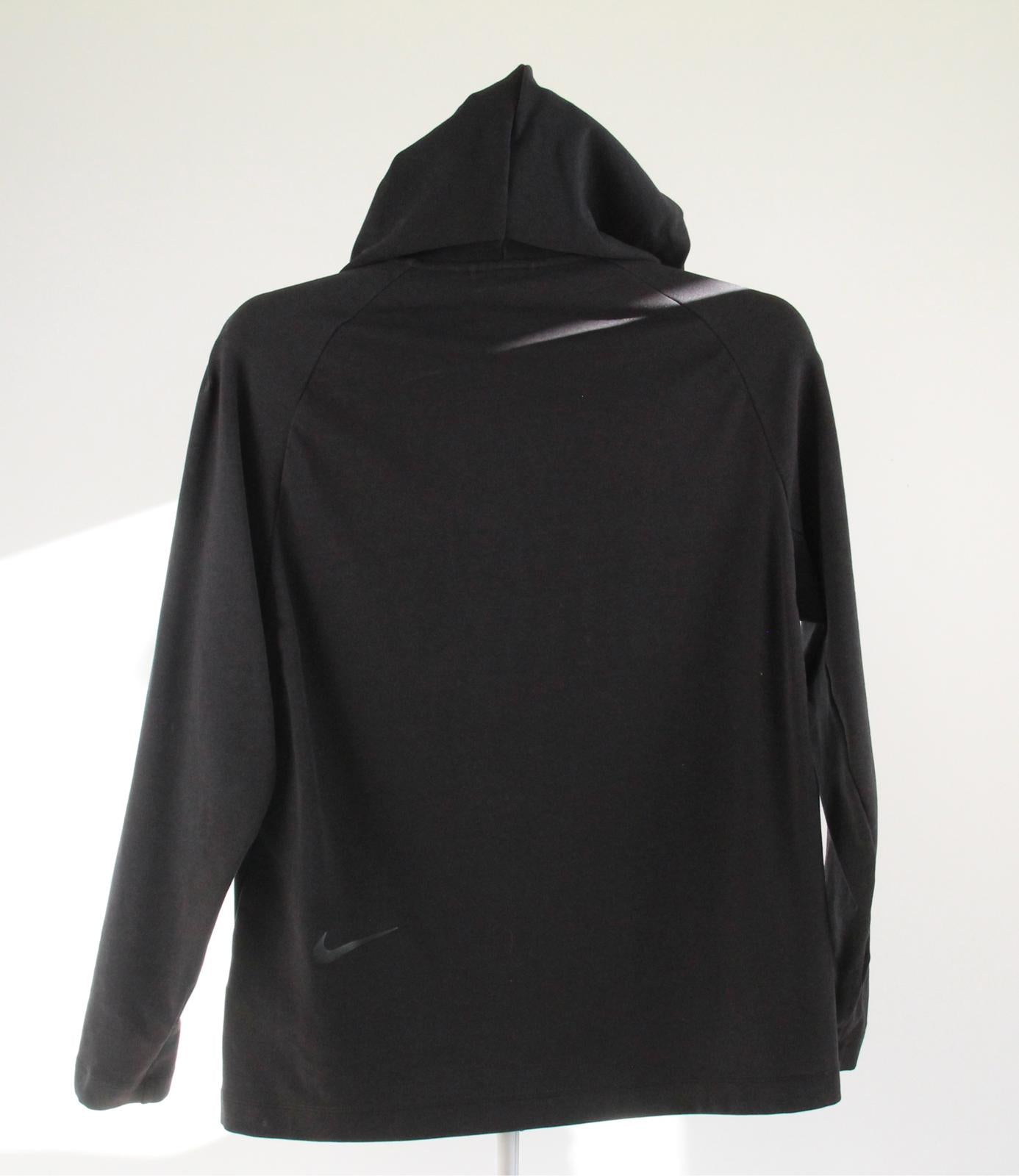Nike Full Zip Hoodie Men's Medium Black Sweatshirt Jumper Track Jacket Swoosh