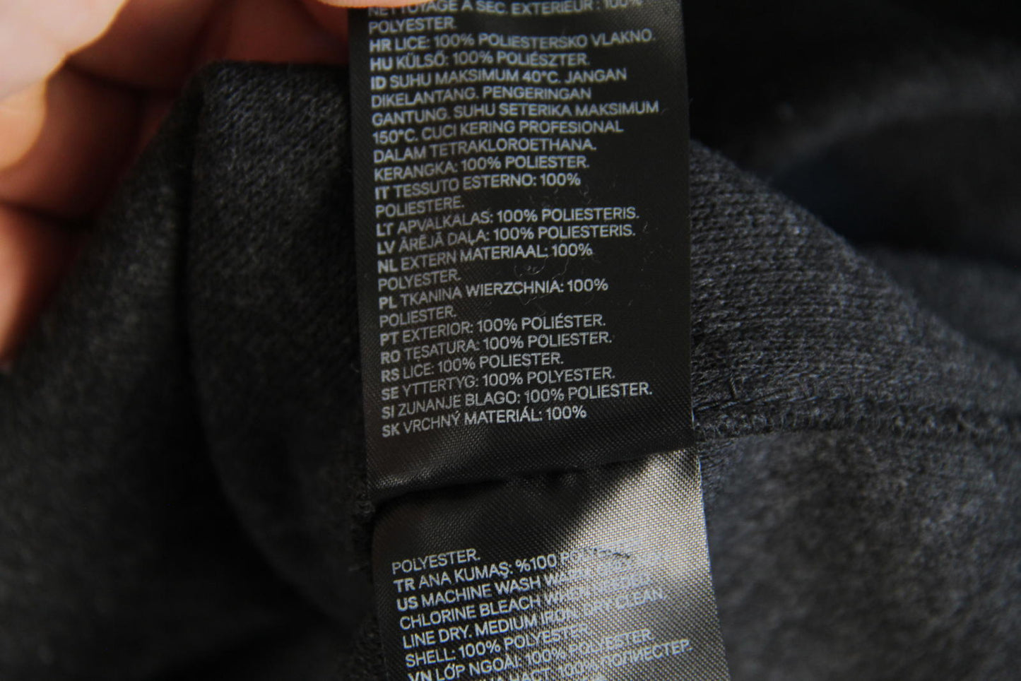 H&M Relaxed Fit Charcoal Button-Up Overshirt – Size XL