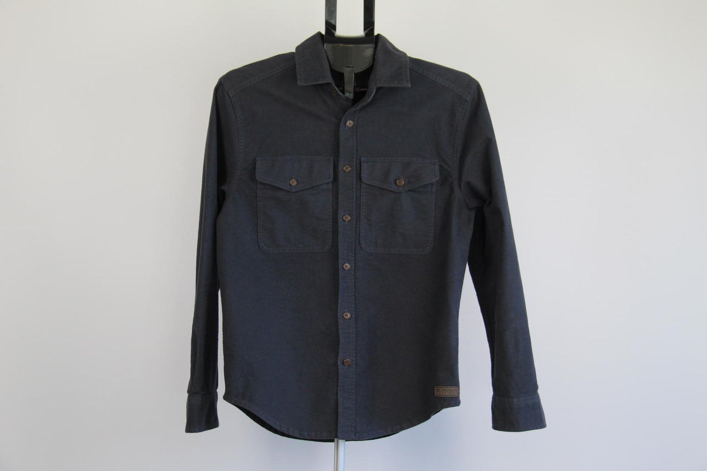 Kathmandu Men's Navy Long Sleeve Cotton Stretch Shirt – Size XS