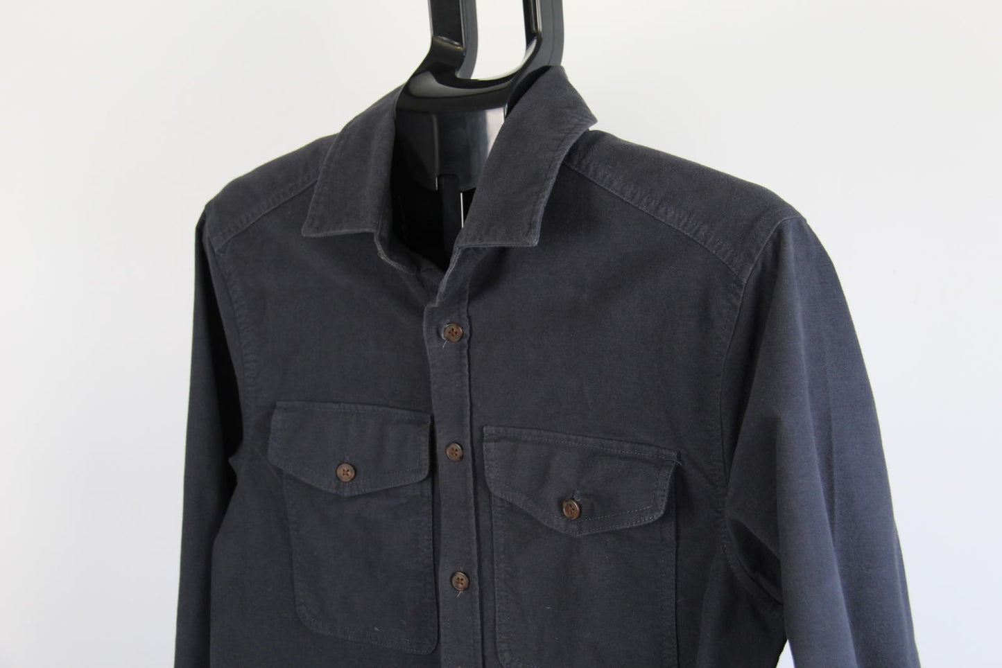 Kathmandu Men's Navy Long Sleeve Cotton Stretch Shirt – Size XS