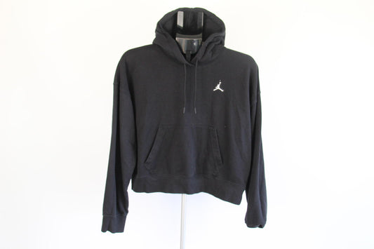 Nike Jordan Jumpman Loose Fit Hoodie Black Pullover Sweatshirt - Size S