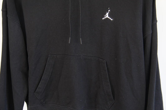 Nike Jordan Jumpman Loose Fit Hoodie Black Pullover Sweatshirt - Size S