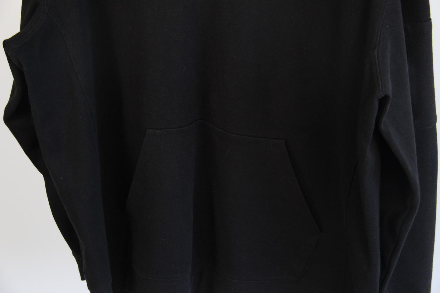 CSG Men's Black Pullover Hoodie – Size 2XL – Cotton Blend – Arm Zip Pocket