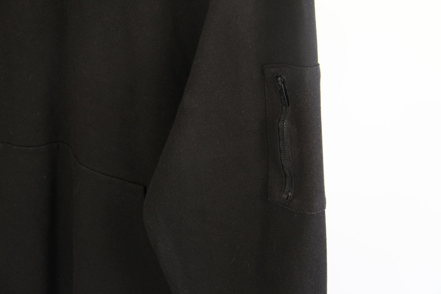 CSG Men's Black Pullover Hoodie – Size 2XL – Cotton Blend – Arm Zip Pocket