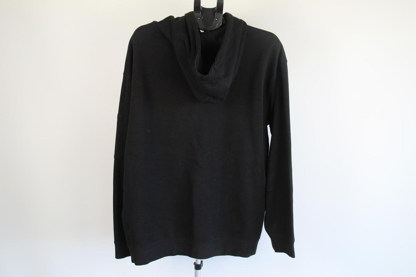 CSG Men's Black Pullover Hoodie – Size 2XL – Cotton Blend – Arm Zip Pocket