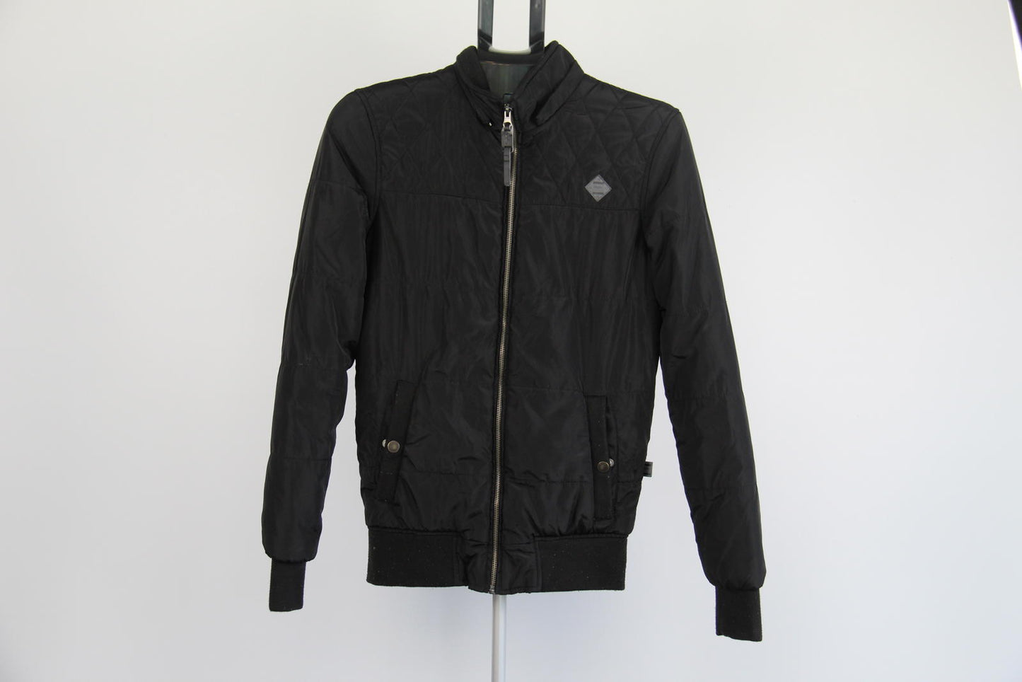 Mossimo Quilted Bomber Jacket Black Size XS Men’s Lightweight Zip-Up Puffer