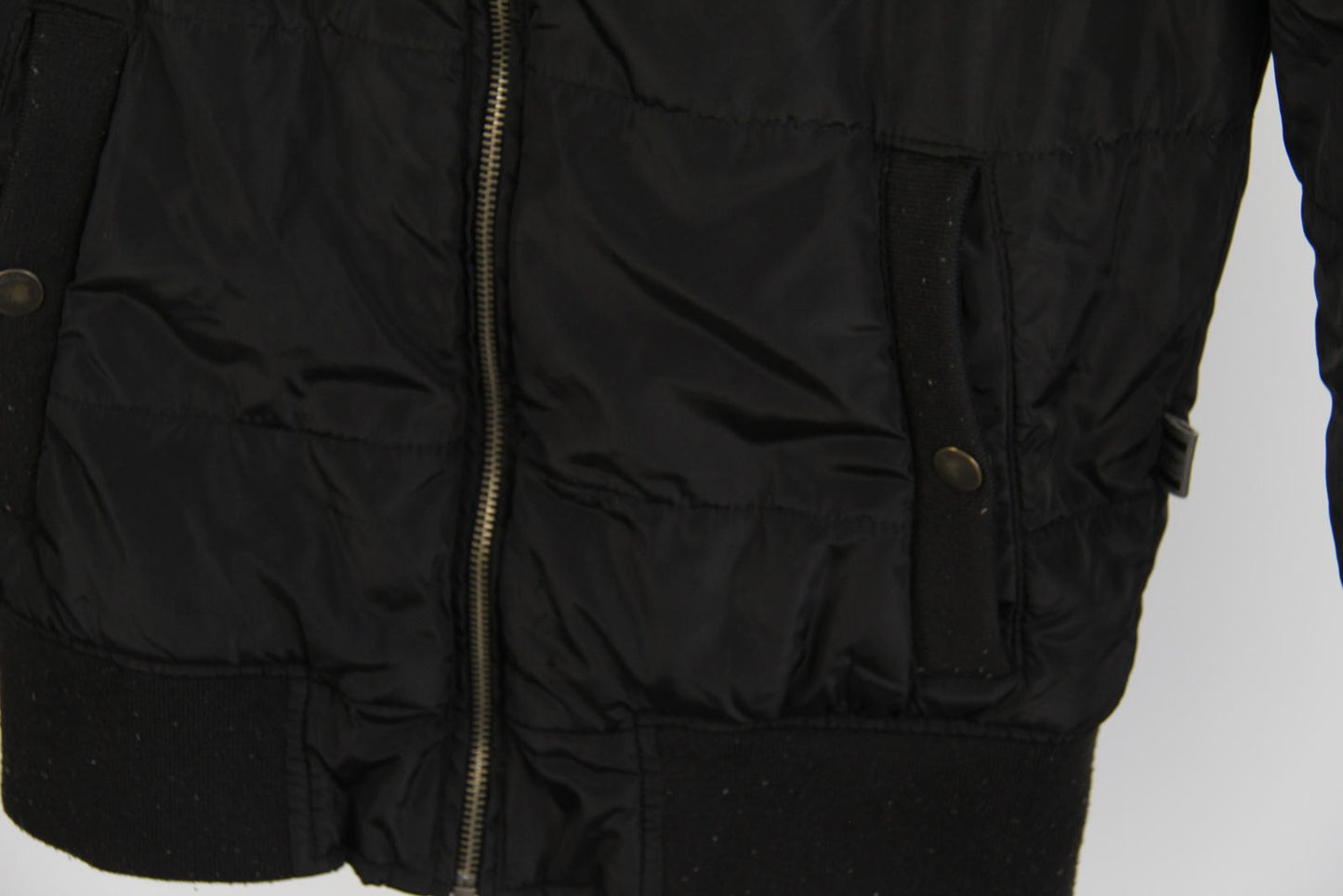 Mossimo Quilted Bomber Jacket Black Size XS Men’s Lightweight Zip-Up Puffer