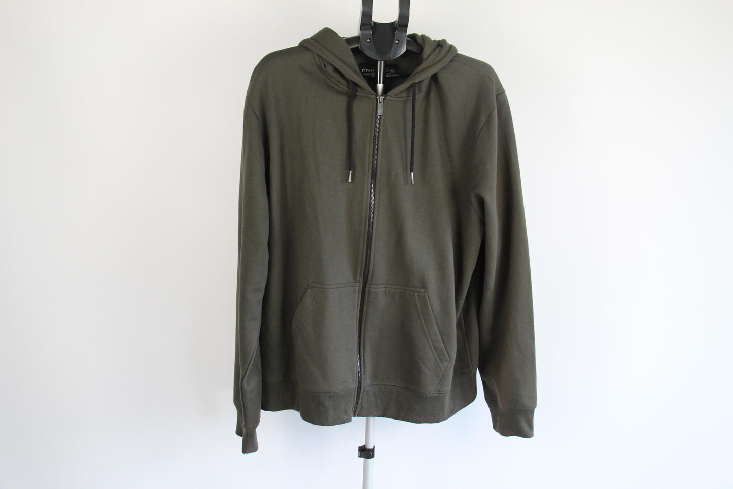 Connor Asher Full Zip Hoodie – Olive Green – Size 3XL