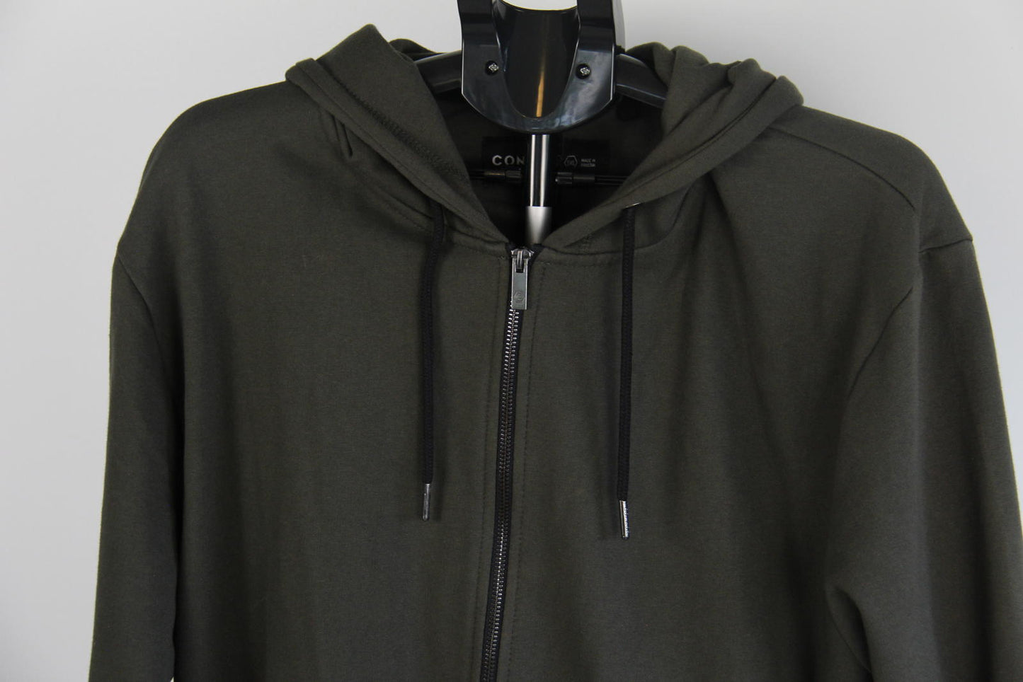 Connor Asher Full Zip Hoodie – Olive Green – Size 3XL