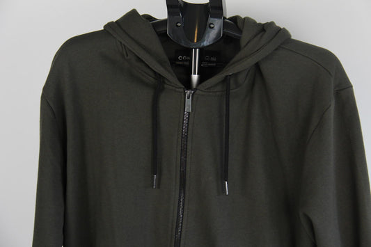Connor Asher Full Zip Hoodie – Olive Green – Size 3XL