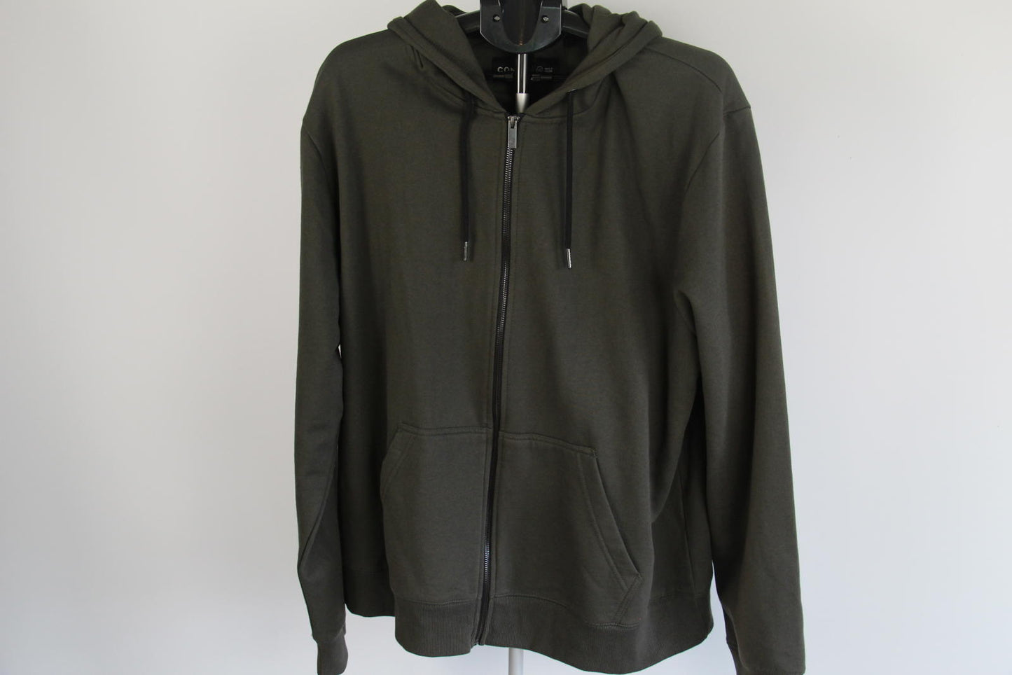 Connor Asher Full Zip Hoodie – Olive Green – Size 3XL