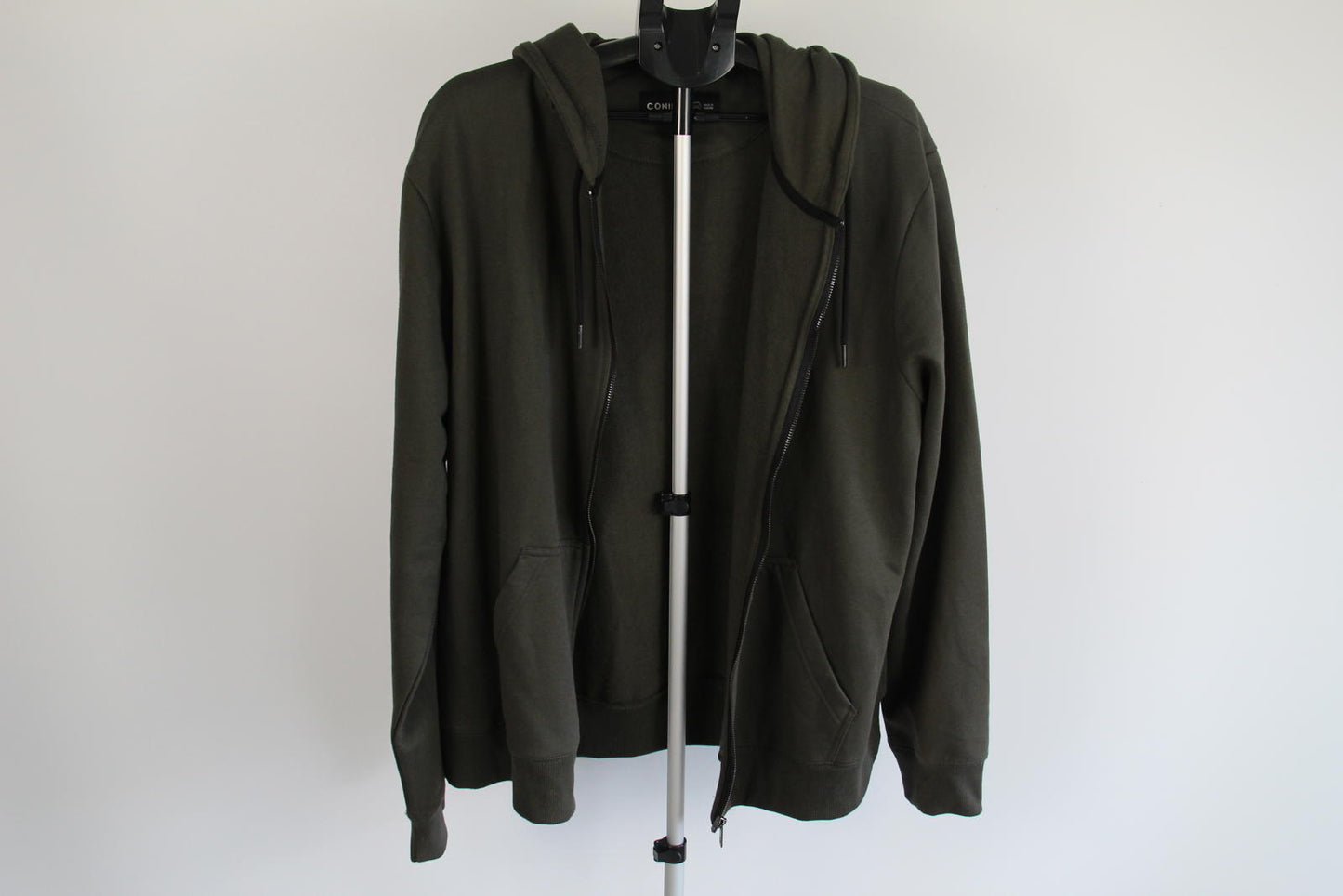 Connor Asher Full Zip Hoodie – Olive Green – Size 3XL