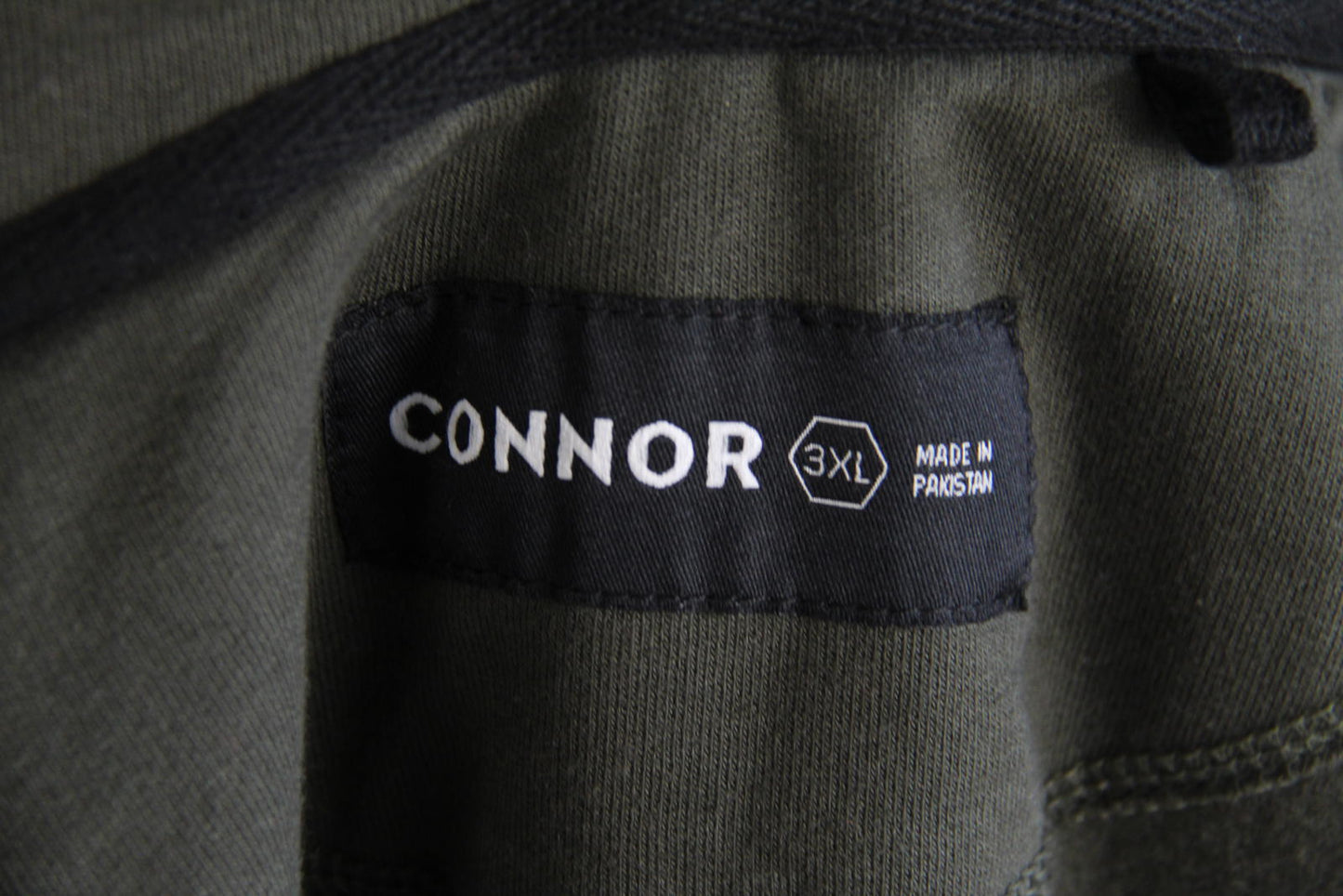 Connor Asher Full Zip Hoodie – Olive Green – Size 3XL