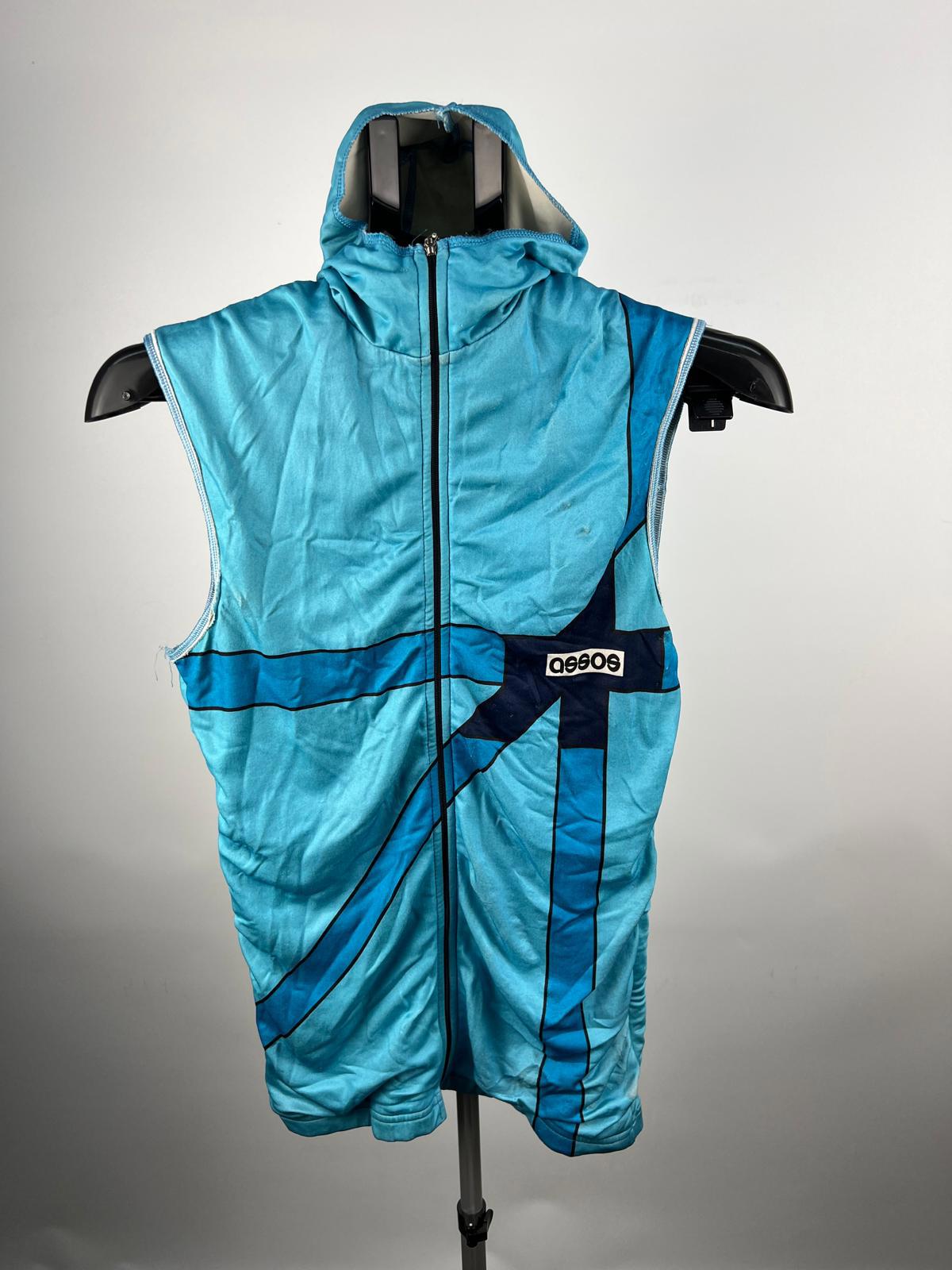 Assos Hooded Thermal Cycling Vest/Gilet – Men’s Medium – Blue