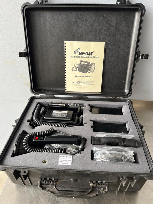 Maxa Beam MBPKG-B Handheld Xenon Searchlight Kit – Peak Beam Systems Inc.