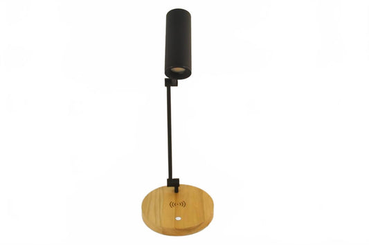 Lucci LEDlux Desk Lamp Touch Wood Base Wireless Charging Pad