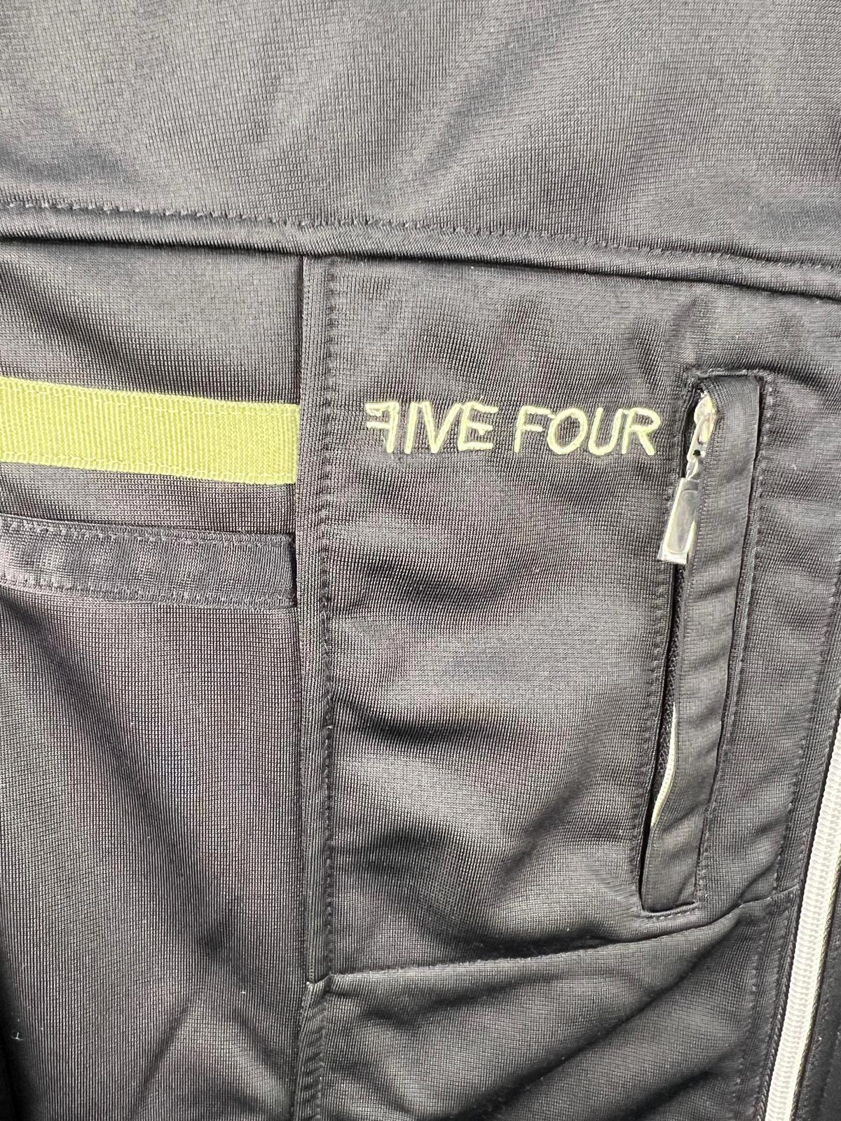 Five Four Men's Track Jacket Small Black Full Zip Mock Neck Polyester