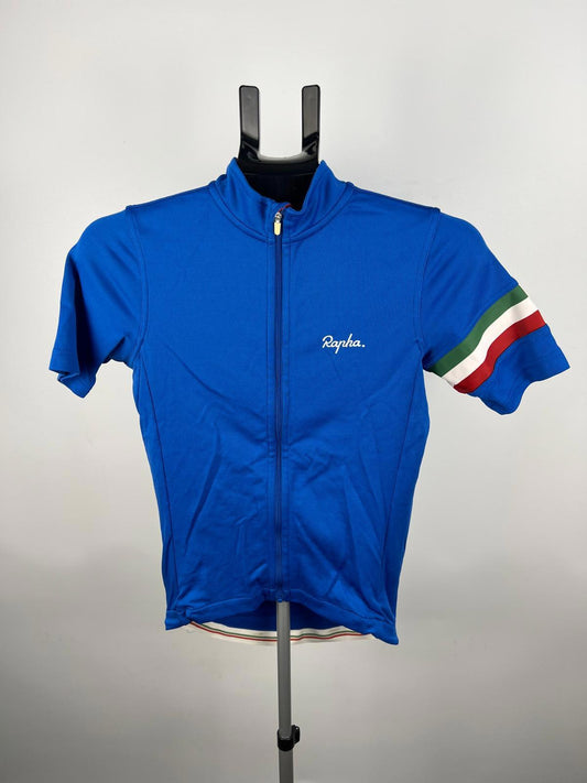 Rapha Country Jersey XS Blue Merino Blend Short-Sleeve Cycling Top