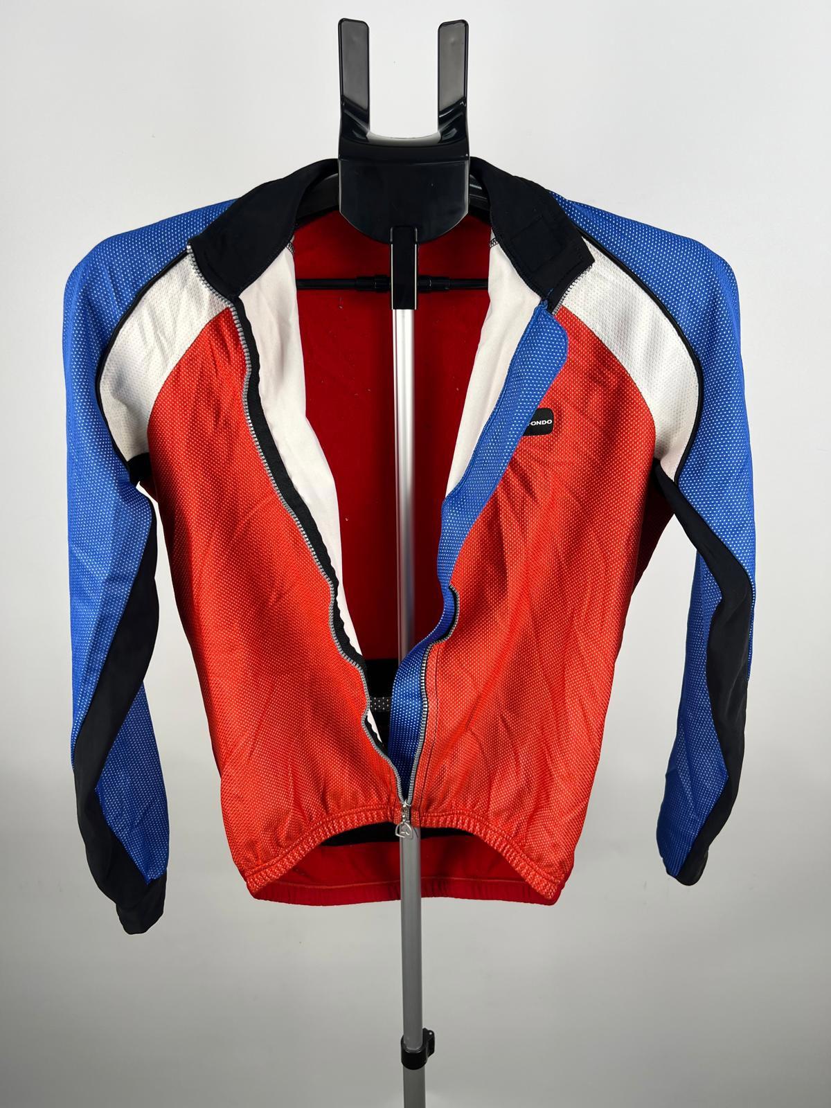 Etxe-Ondo Windstopper Cycling Jacket - M - Red/Blue - Full Zip - Made in Spain