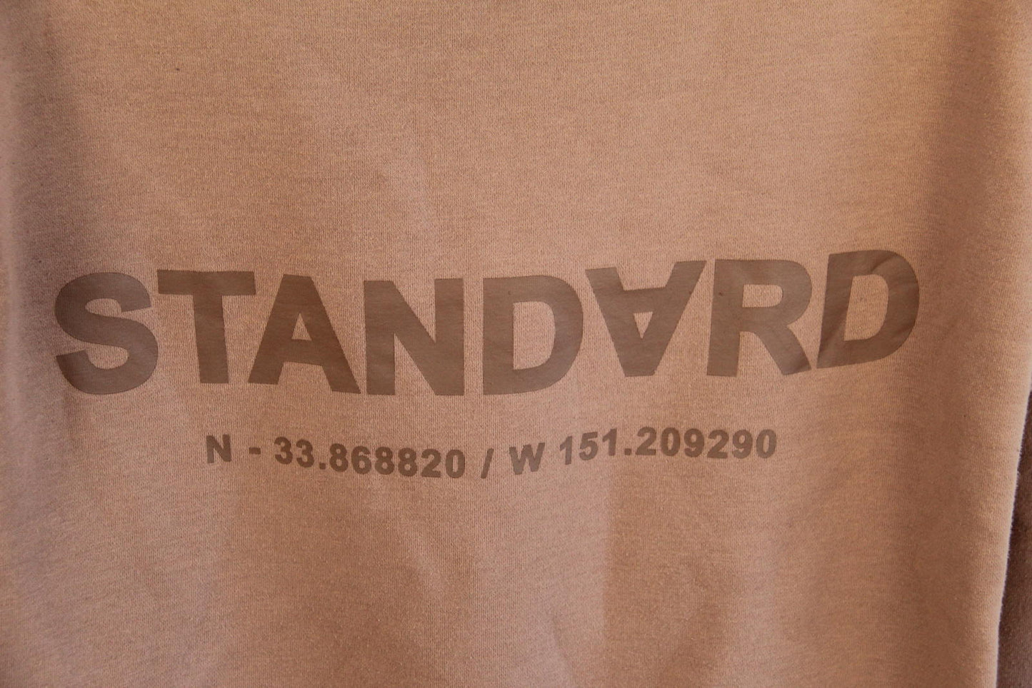 STANDARD Coordinates Graphic Hoodie – Brown (Size S)