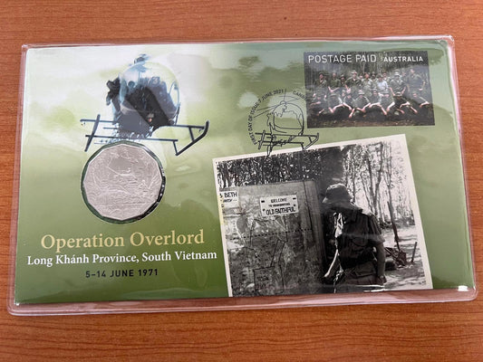 Australia 2021 Operation Overlord RAM 50c Battle of Long Khanh Coin PNC