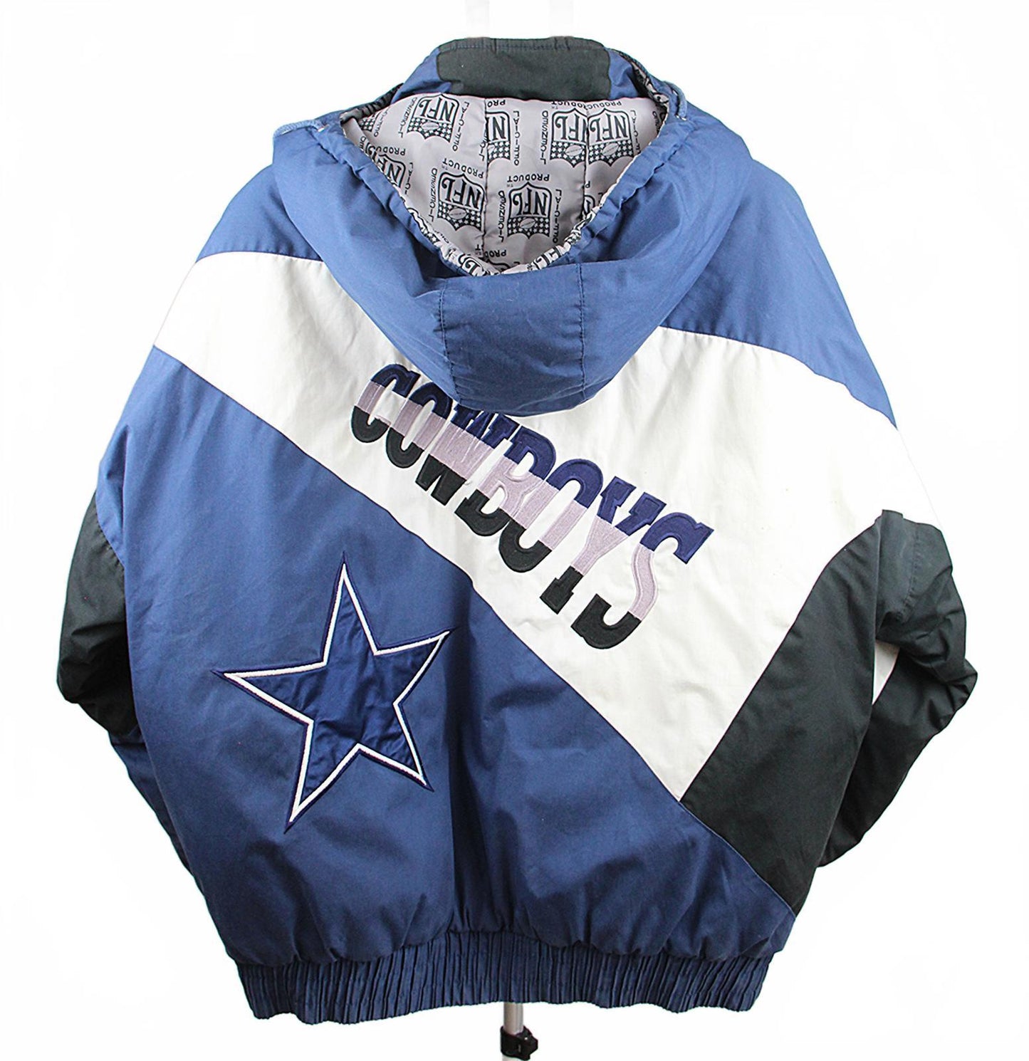 Vintage Dallas Cowboys Jacket - Bold Blue & White Design
