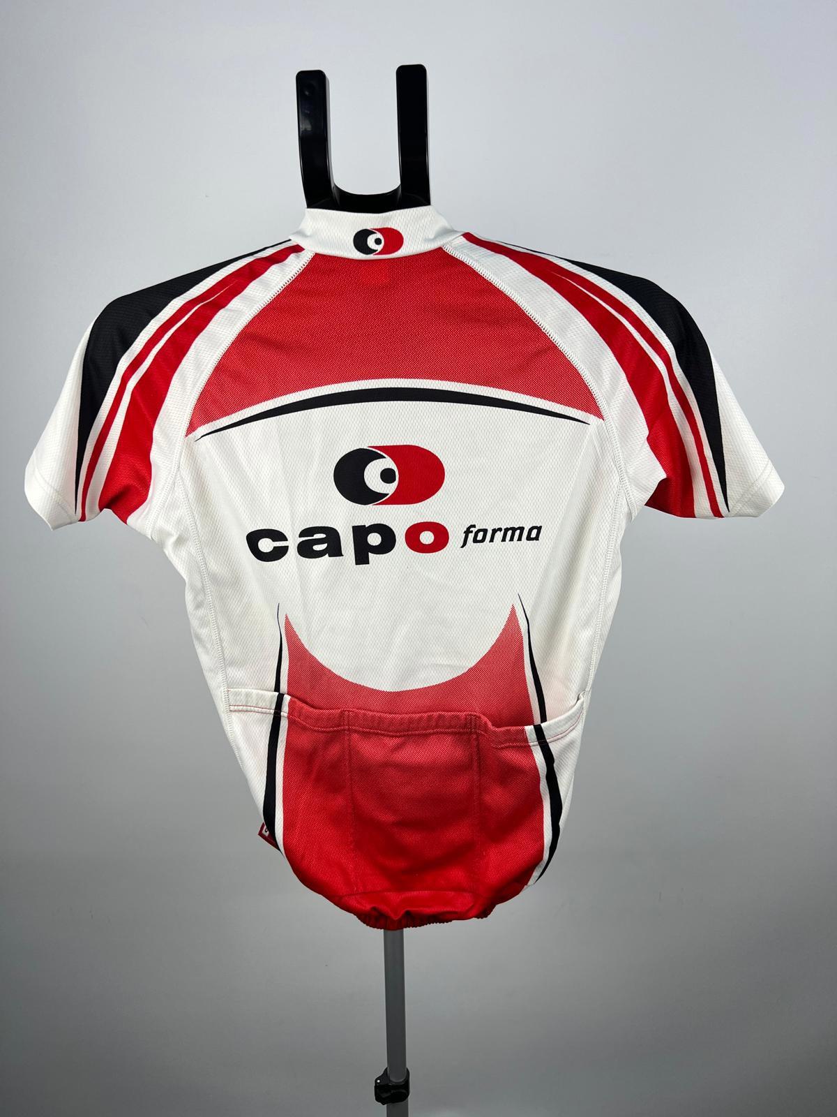 Capoforma Cycling Jersey S Made in Italy Full Zip Short Sleeve Red