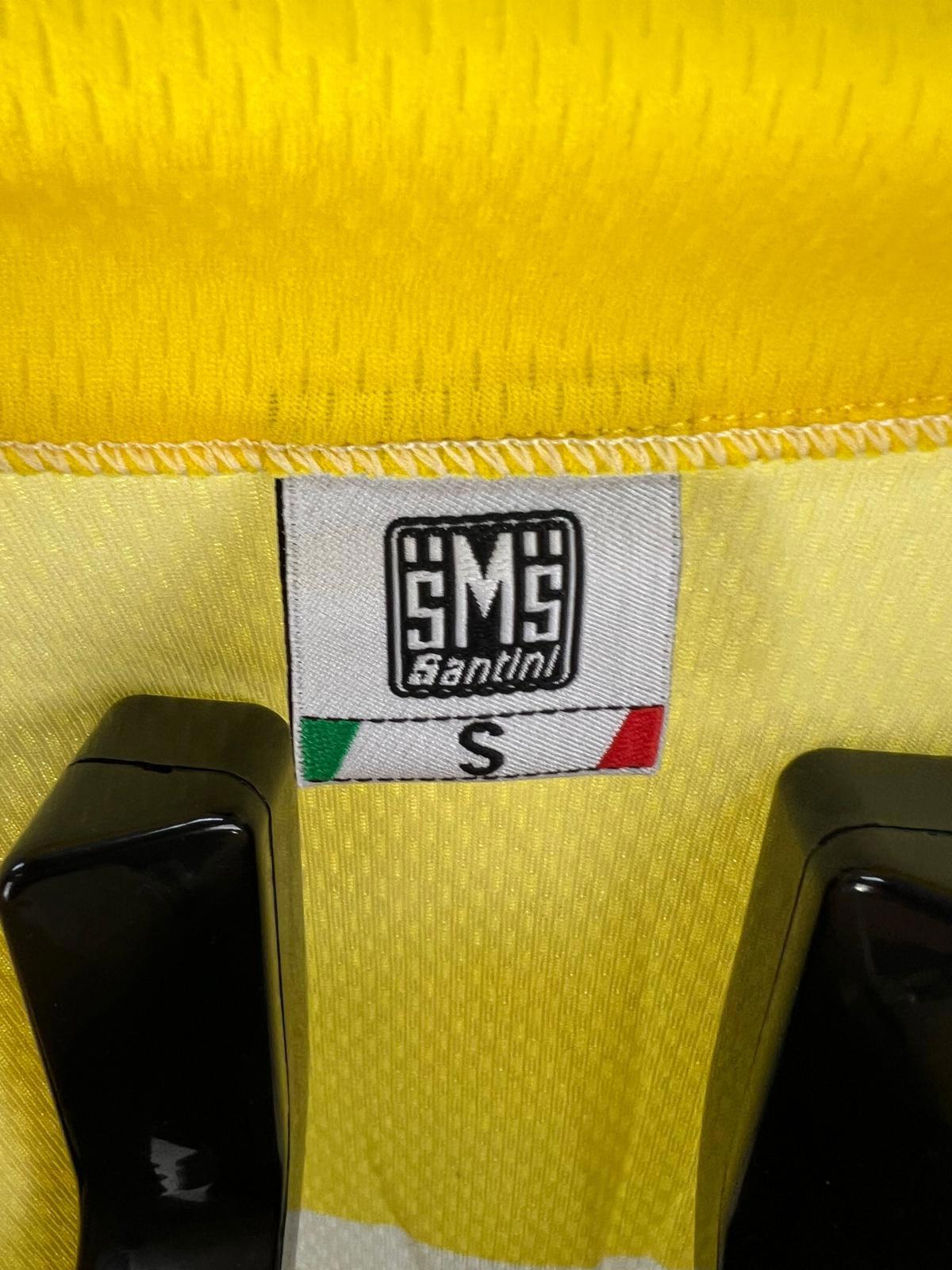 Santini Del Tongo Colnago Cycling Jersey - Yellow/Blue - Size S