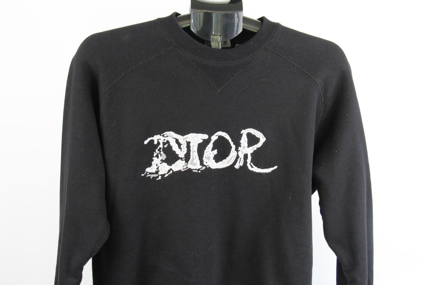 Dior x Peter Doig Black Distressed Logo Sweatshirt