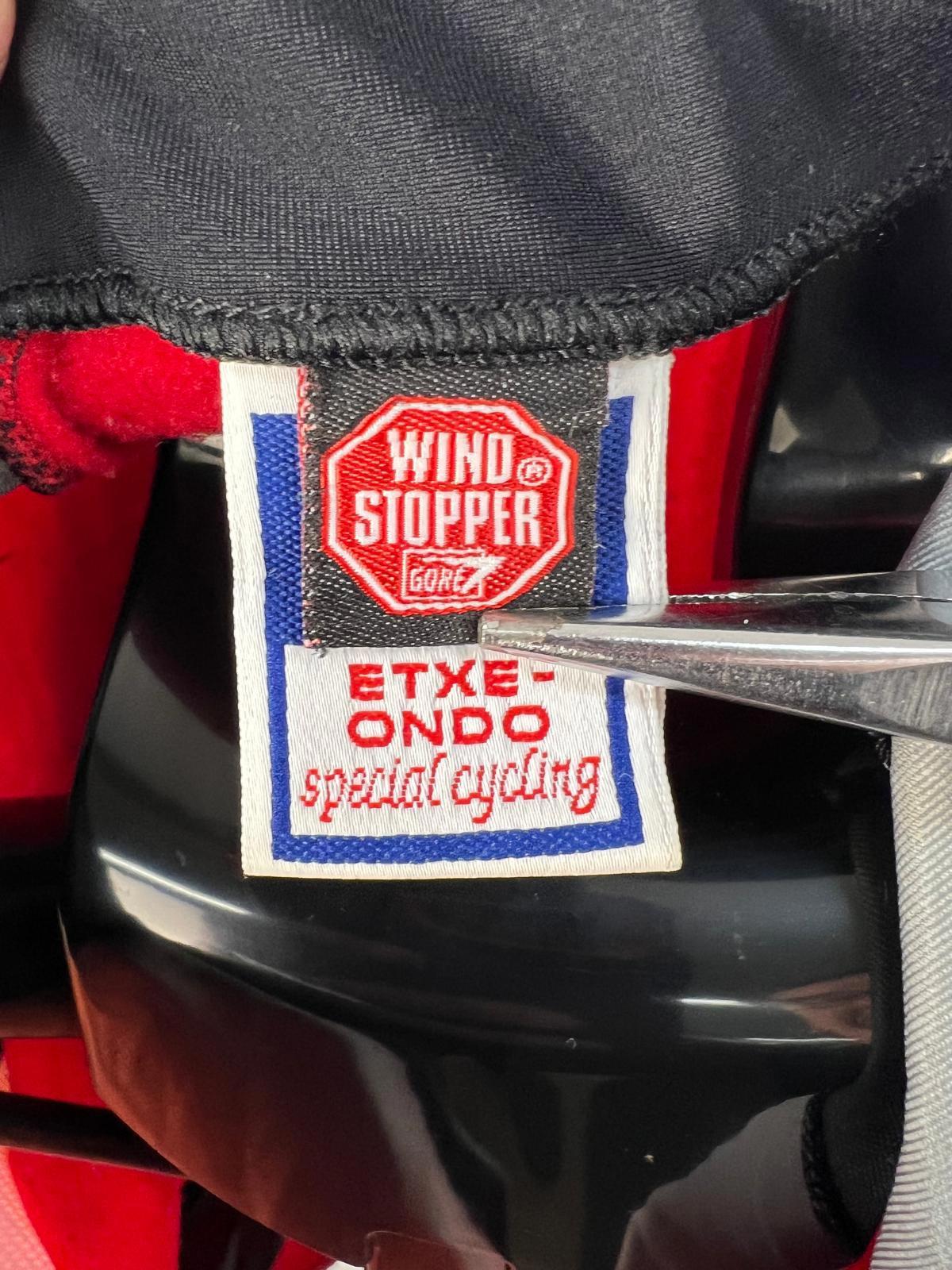 Etxe-Ondo Windstopper Cycling Jacket - M - Red/Blue - Full Zip - Made in Spain