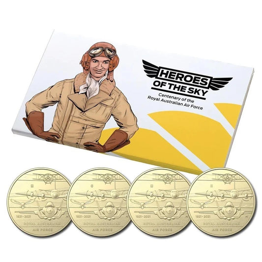 2021 Heroes of the Sky - Centenary of the RAAF Four-Coin Set RAM UNC