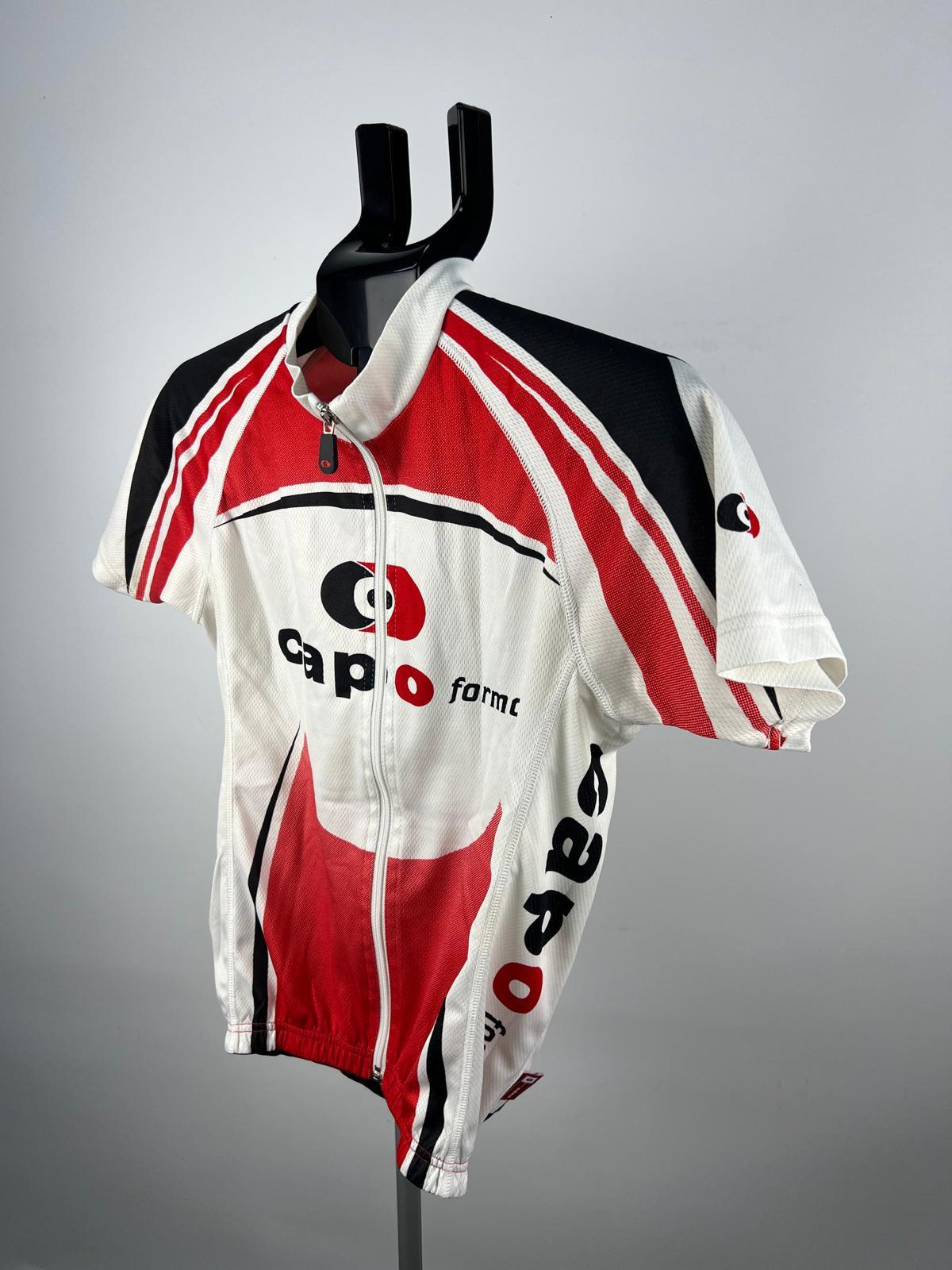 Capoforma Cycling Jersey S Made in Italy Full Zip Short Sleeve Red