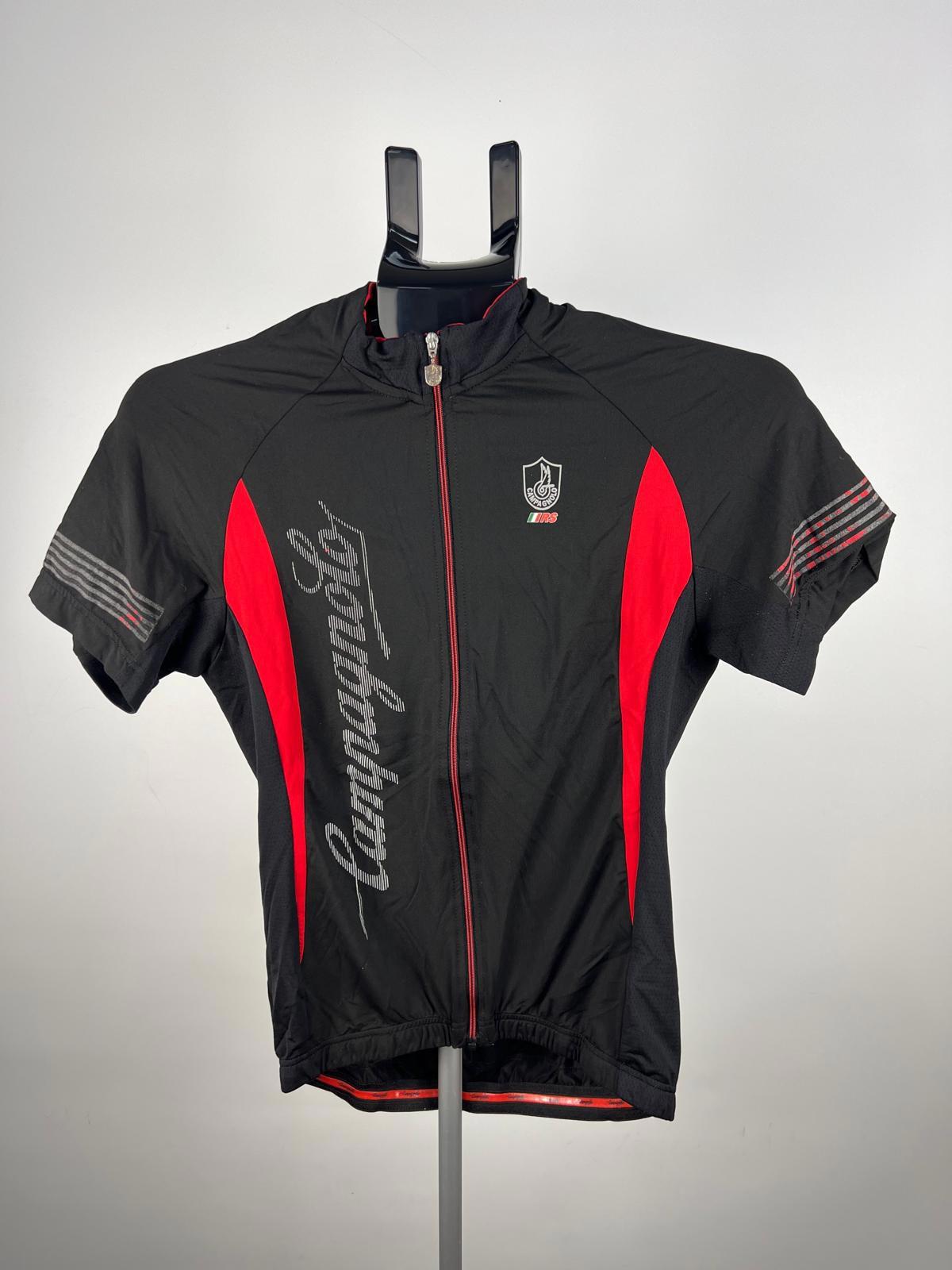 Campagnolo RS Cycling Jersey S Black/Red Full Zip Short Sleeve