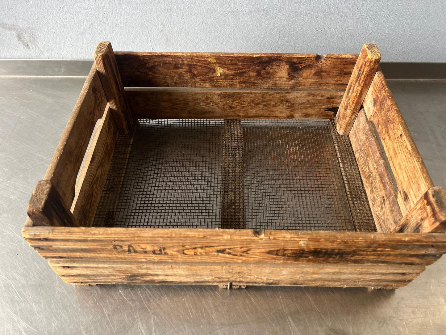Vintage French Wooden Produce Crates – Cayol Frères / Père et Fils (Stackable)