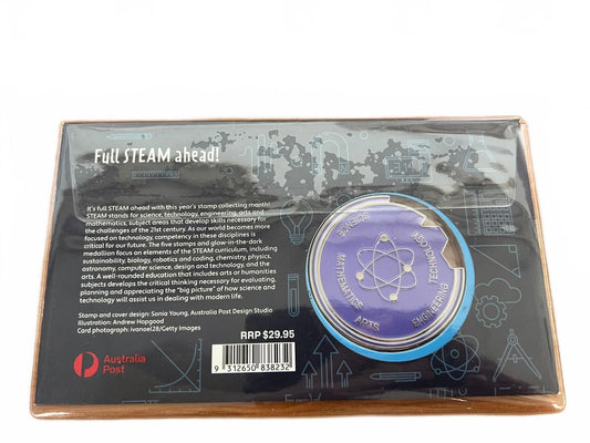 2021 Full Steam Ahead! Stamp & Glow In The Dark Medallion Cover