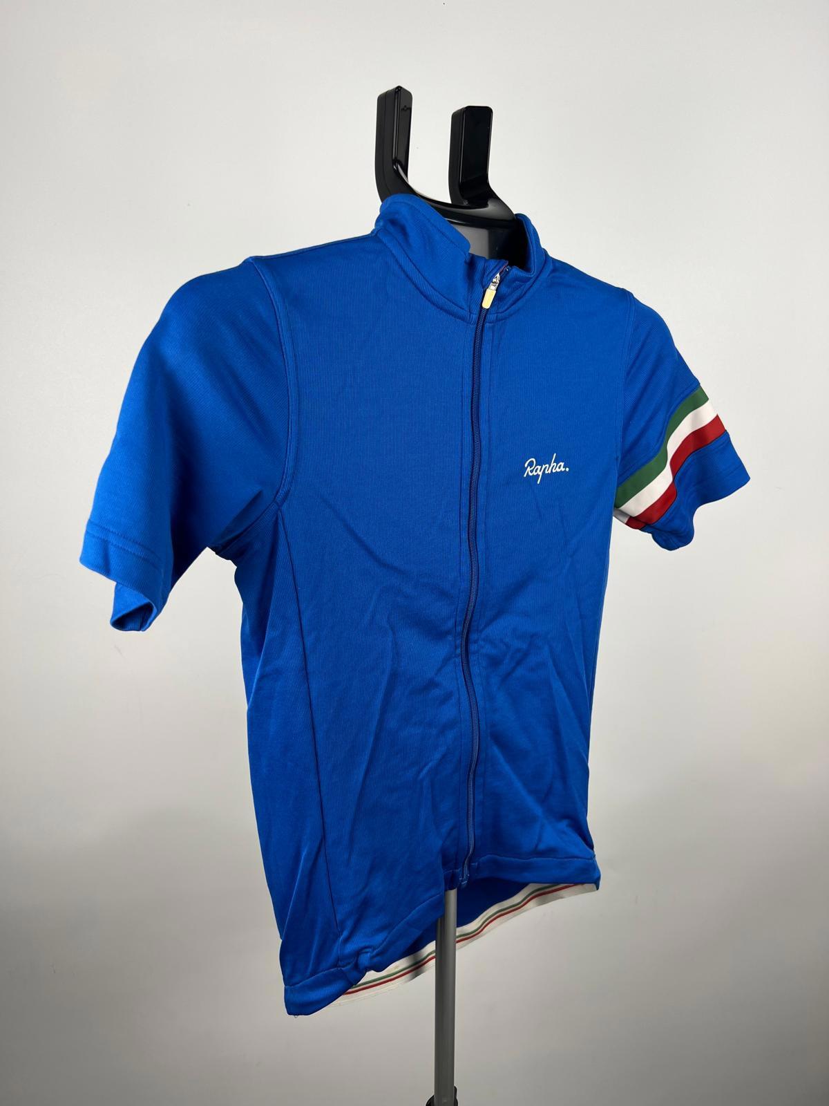 Rapha Country Jersey XS Blue Merino Blend Short-Sleeve Cycling Top