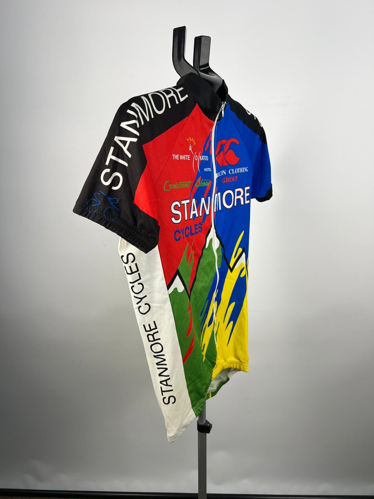 Clima Stanmore Cycles Vintage Cycling Jersey S Full Zip NZ Made