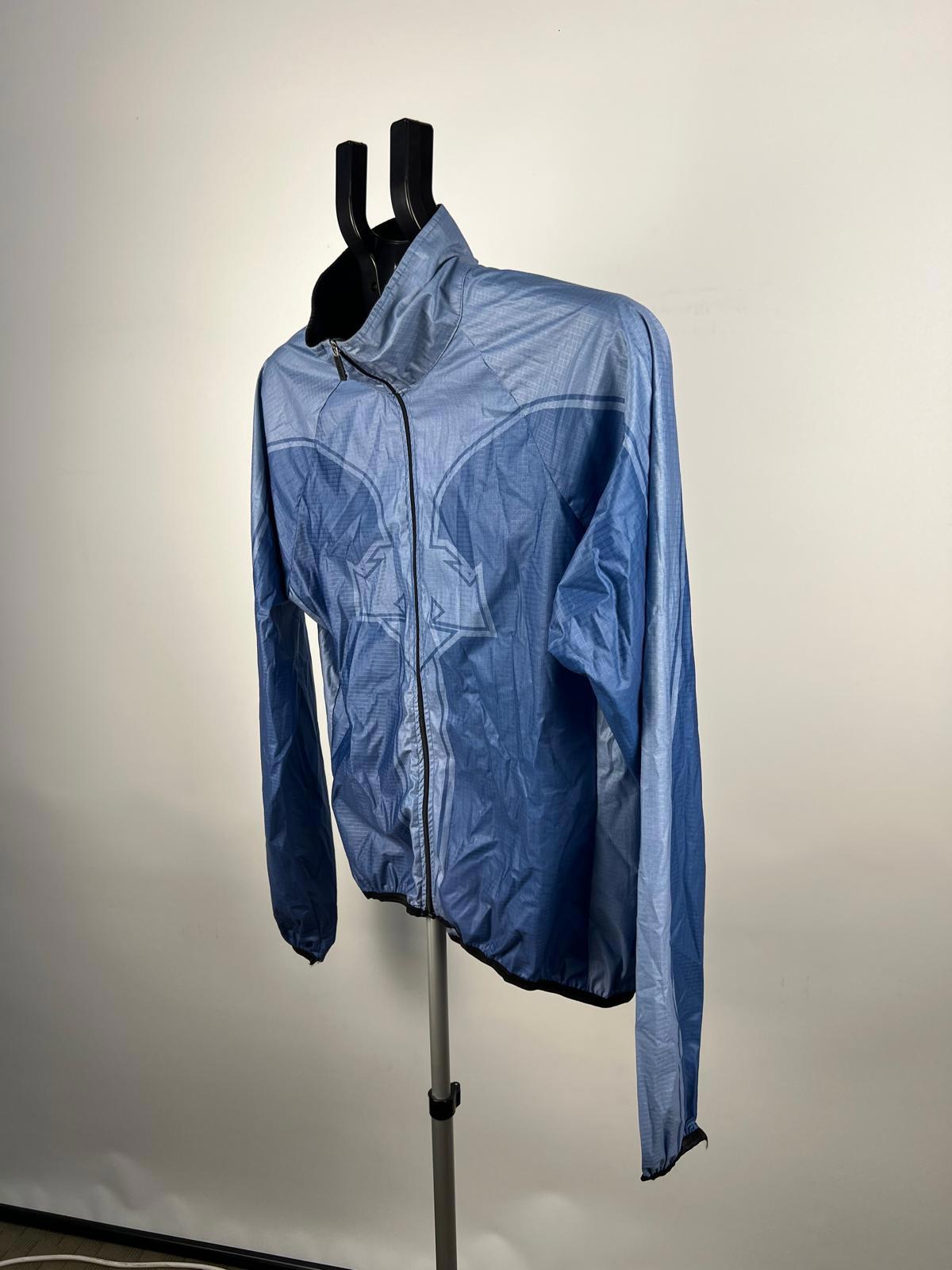 Descente Blue Lightweight Windbreaker Jacket - Small - Made in Mexico