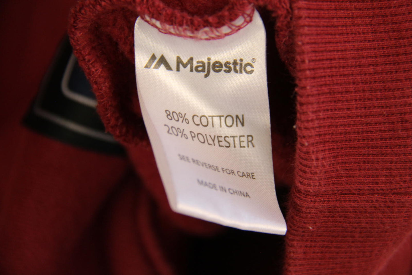 Majestic MLB Boston Red Sox Hoodie – Size Small – Maroon – Genuine Merchandise
