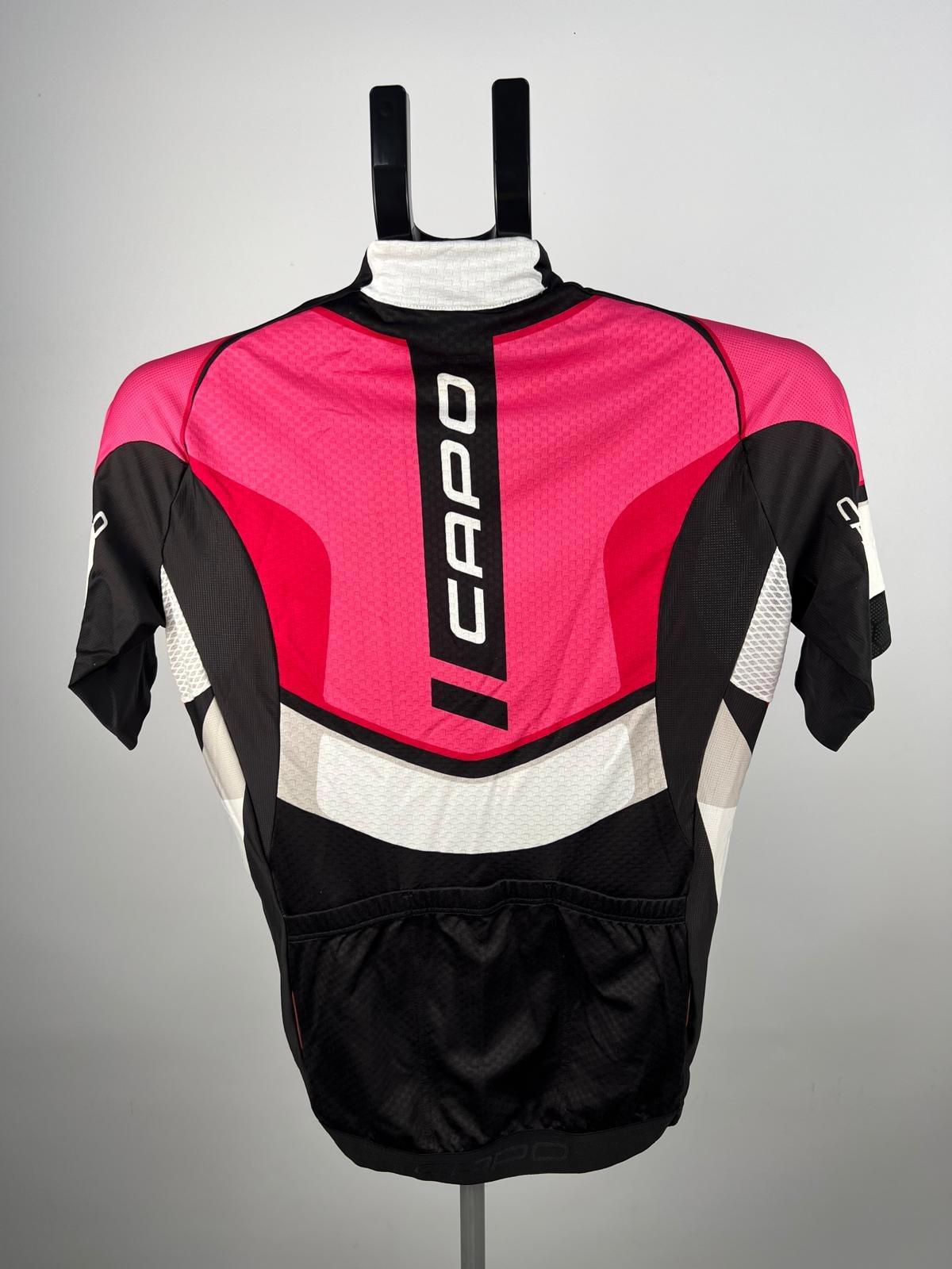 Capo - Made in Italy - Cycling Jersey Top - Size S - Grey/Pink